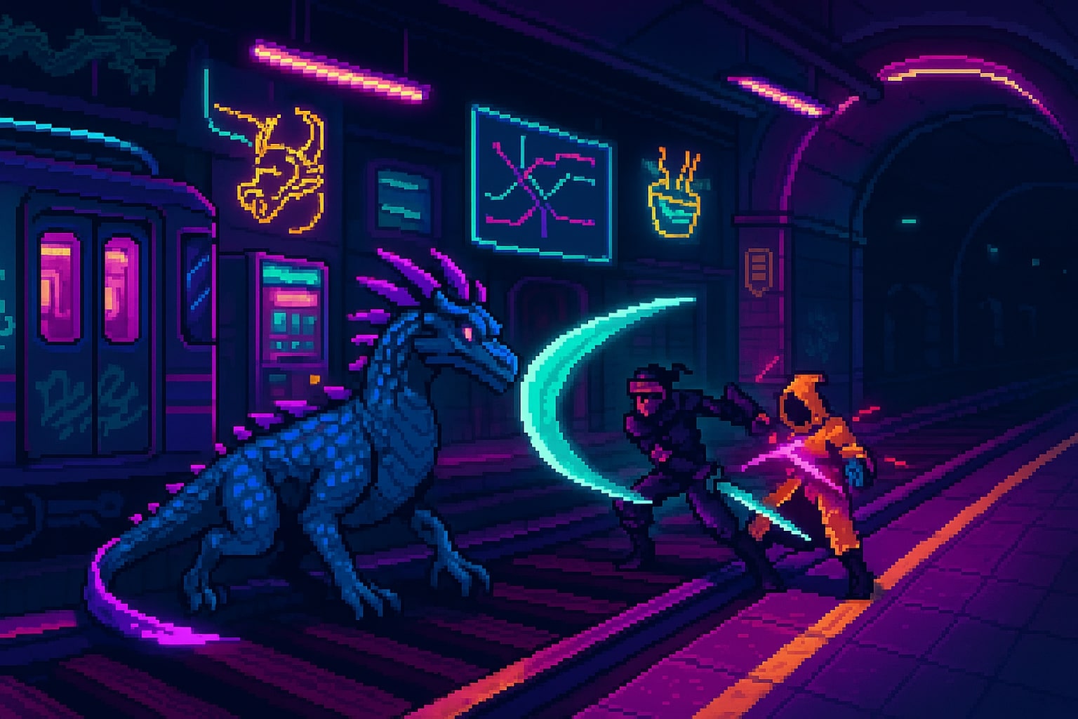 Metro Dragon Knights concept art